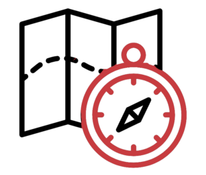 Map and Compass Icon